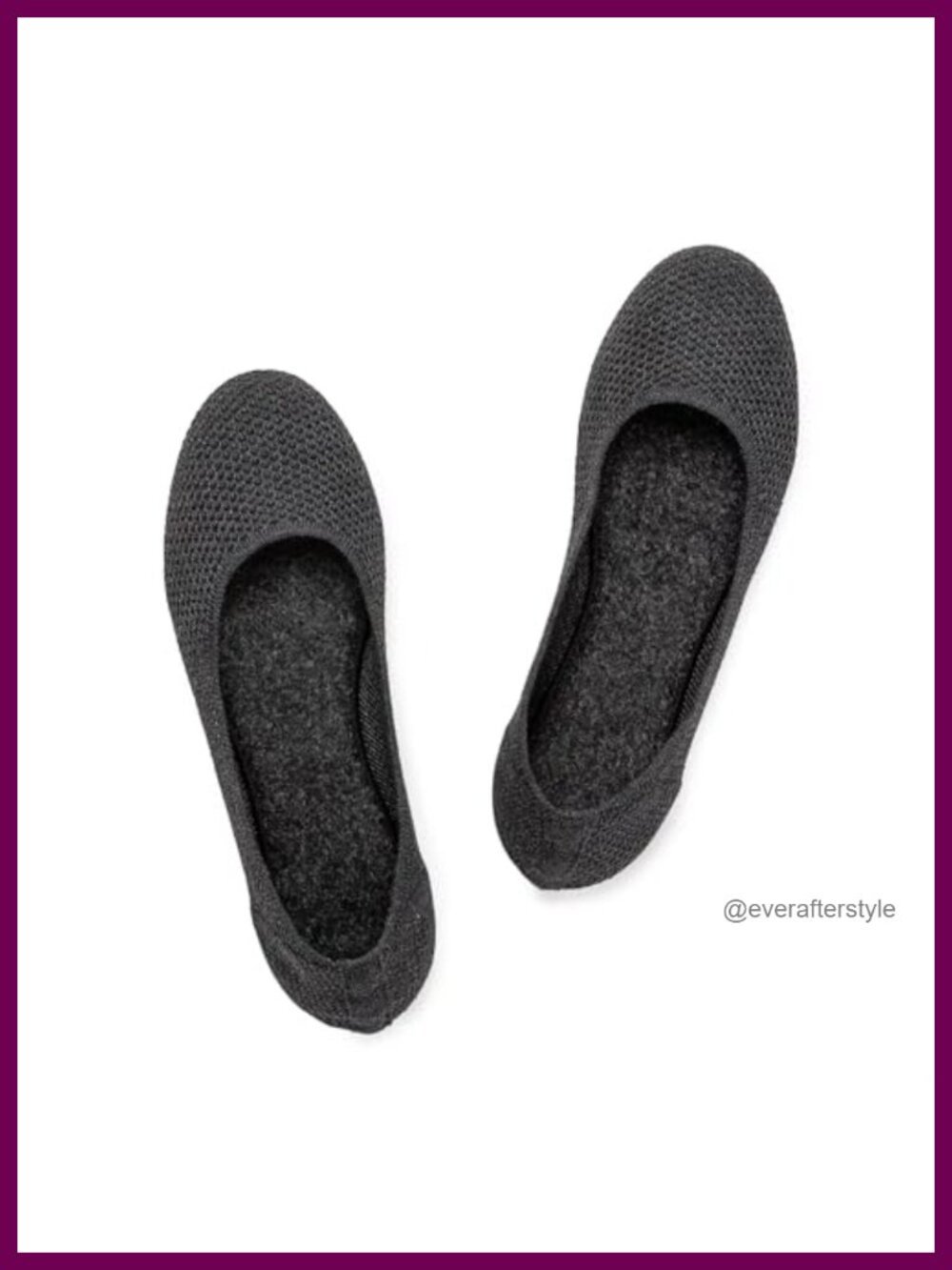 Knit Ballet Flats Round Toe Slip On Low Wedge Comfort Dress Shoes